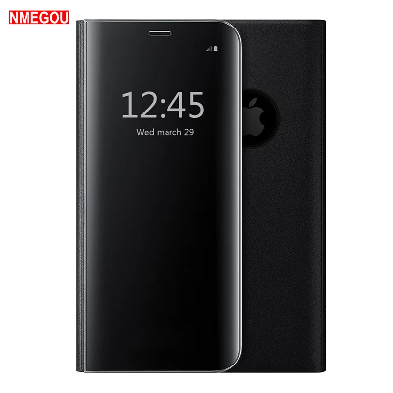 Чехол Capinha De Capa для Iphone X 8 7 6 S Plus зеркальный Чехол-книжка с покрытием Ipone кожаный