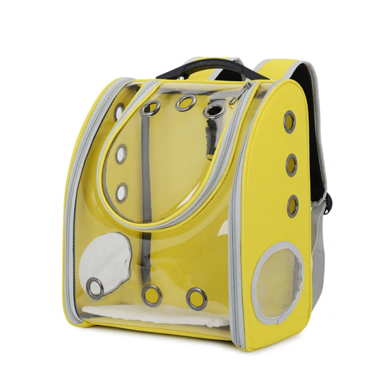 Портативный ПЭТ Рюкзак-переноска пространство дорожная сумка маленькая собака сумка складные нейлоновые прозрачные ПВХ дышащий для собаки кошки щенки продукты