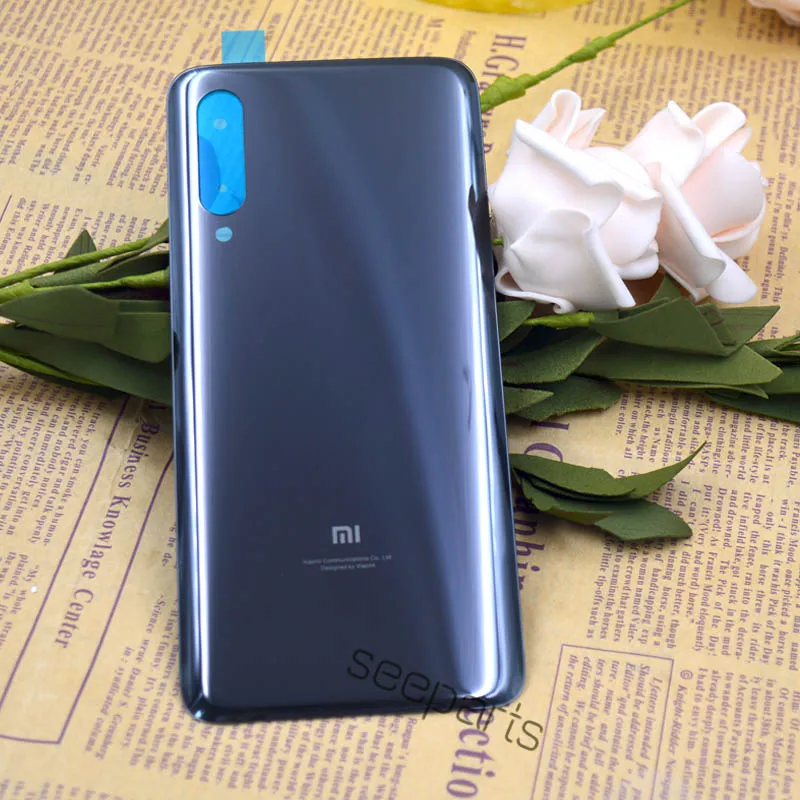 New for Xiaomi mi 9 Back Battery Cover Rear Door Housing Case Glass Panel Mi9 SE Replacement Parts For xiaomi mi 9 Battery Cover mobile transparent frame