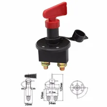 Car Battery Power Kill Switch High Current Battery Disconnect Isolator Cut OFF Switch for Car Marine Boat