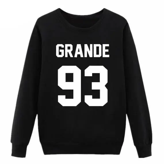 Sugarbaby Ariana Grande 93 Sweatshirt Long Sleeve Fashion Tumblr Casual Tops Crew Neck Ariana Grande Jumper Unisex Fashion Tops Sugarbaby Ariana Grande 93 Sweatshirt Long Sleeve Fashion Tumblr Casual Tops Crew Neck Ariana Grande Jumper Unisex Fashion Tops