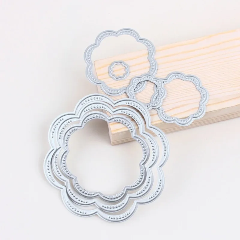 

SEASENXI Flowers Spring Cut Dies Scrapbooking Paper Craft Card Emboss knife Blade Punch Stencils Metal Cutting Dies Flowers Die
