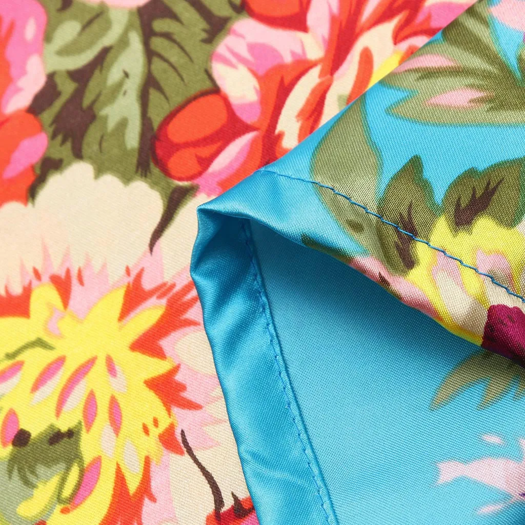 Новая мода лето банные халаты для детей, одежда с цветочным принтом для маленьких девочек шелковое атласное кимоно; наряд, одежда для сна, одежда Детский банный Халат