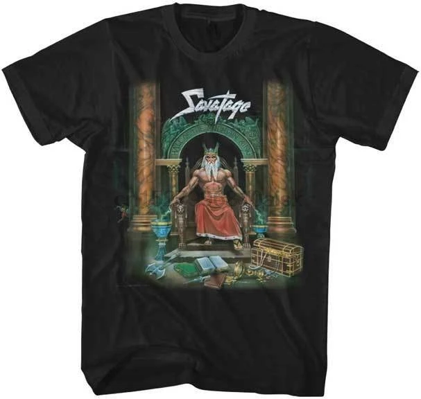 New Savatage Hall of The Mount King альбом рубашка (MED-2XL) badhabitmerch | Мужская одежда