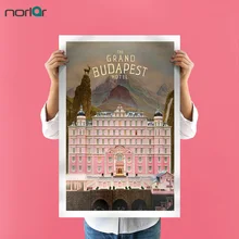 Impressão em tela quadros a óleo arte da lona grand budapest hotel poster hd casa decoração da parede impressão em tela sem moldura