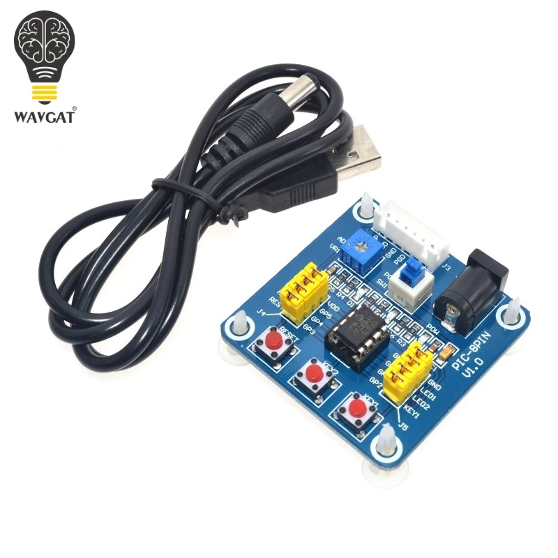 Макетная плата PIC12F675 5 В тестовая макетная + USB-кабель | Электронные компоненты и