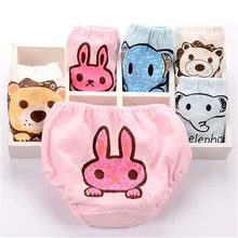 Berymond/детское нижнее белье из чесаного хлопка трусы для маленьких мальчиков, трусики для девочек трусы с рисунками для детей от 2 до 7 лет