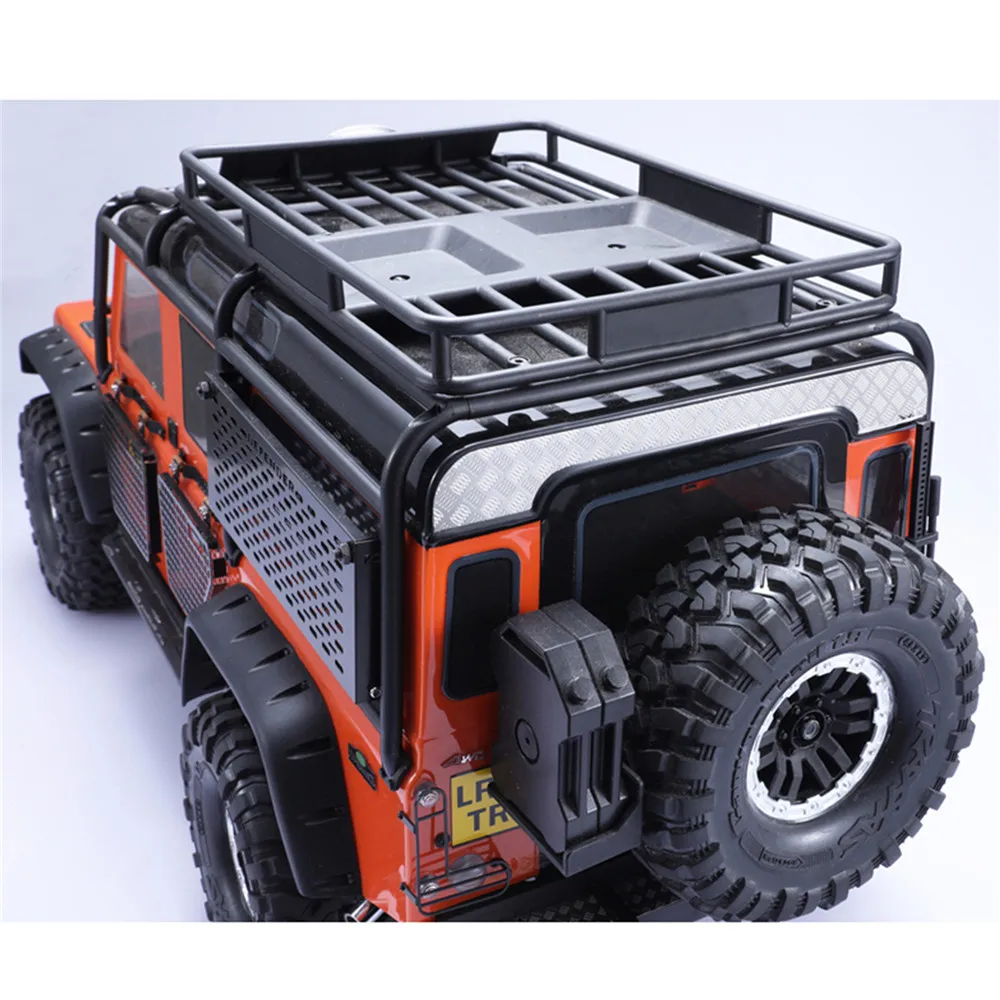 Металлическая антенна на заднюю часть крыши, отделка Панель для Traxxas TRX4 TRX-4 Land Rover Defender D110 Нержавеющая сталь RC защита для автомобиля декоративная тарелка