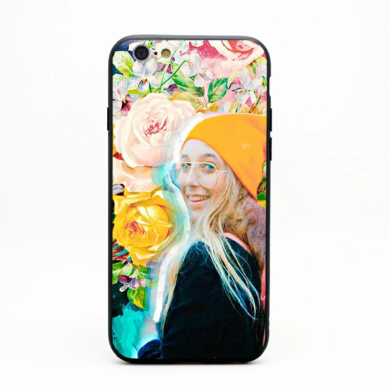 emma chamberlain soft Silicone black cover phone case for