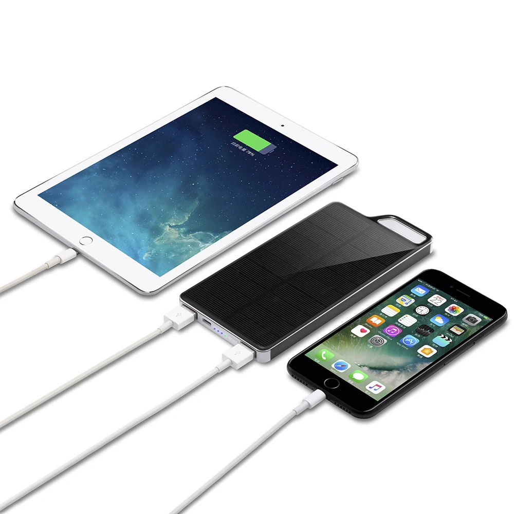 Портативное зарядное устройство на солнечной батарее 10000 мАч|phone charger|charger chargermobile