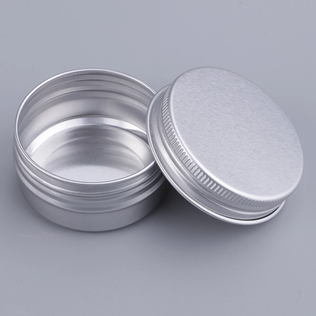 5pcs 30-120ml Balm Boxes Cosmetic Case Cream Make Up Pot Lip Jar Tin Aluminum Container Box Bin Bins