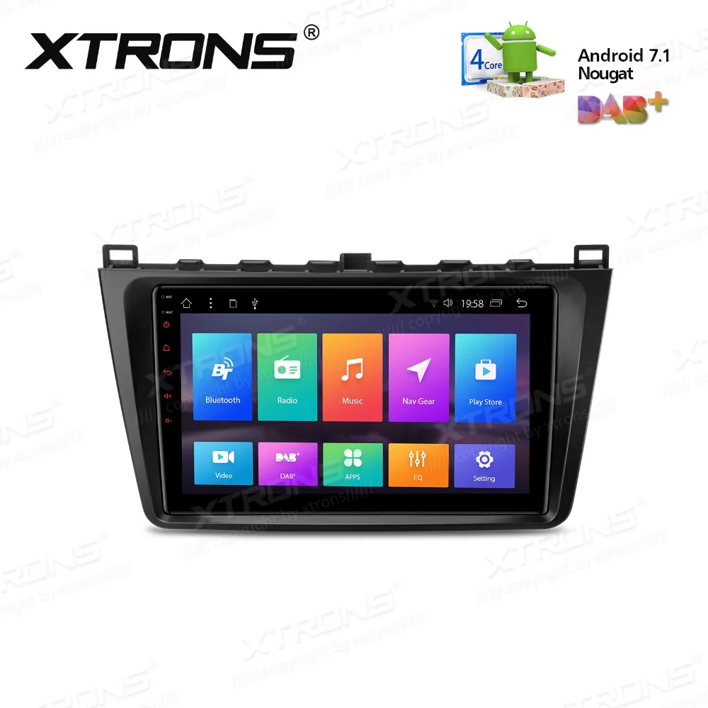 9 &quotAndroid 7 1 автомобильный стерео радио плеер RCA GPS WIFI Canbus OBD без DVD для MAZDA 6/6 Ultra 2008 2009