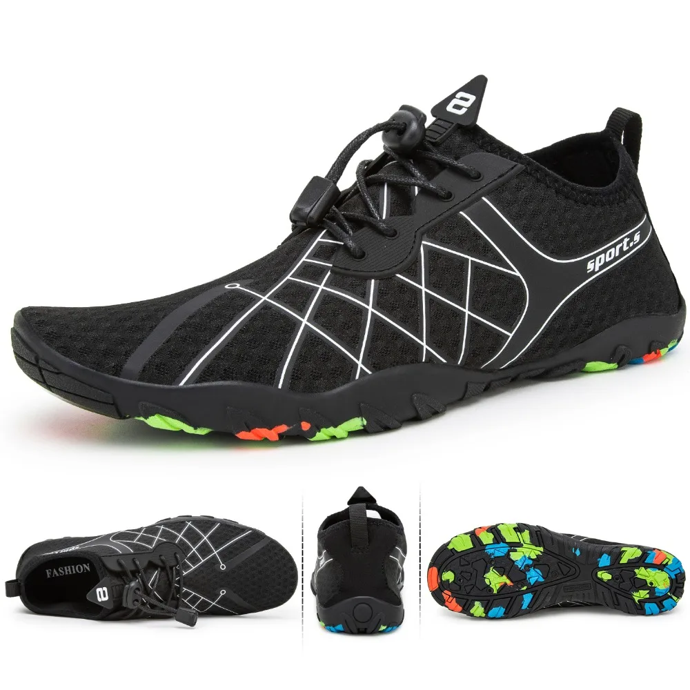 الرجال أكوا سباحة أحذية ماء الرجال بيرفوت في الهواء الطلق الشاطئ المنبع سريعة الجافة أحذية نهر البحر الغوص السباحة رياضية 45 46