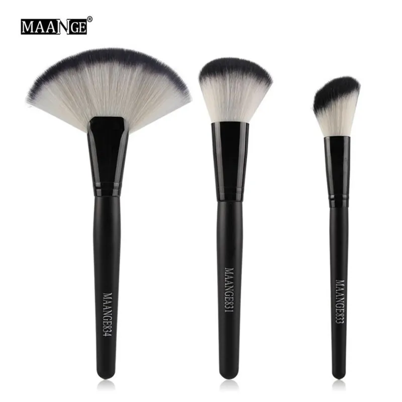 

3 pcs Makeup Brushes Set tools Make-up Toiletry Kit Wool Foundation Powder Eyeshadow Make Up Brushes Set pinceaux maquillage