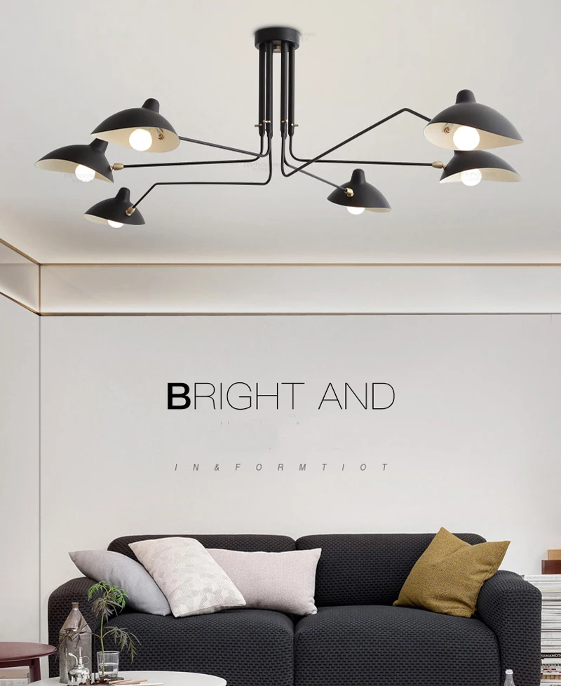 modern Loft Industrial Vintage pendant lamp for living room bed room Rotating Sconce wall Lights For Home Decoration