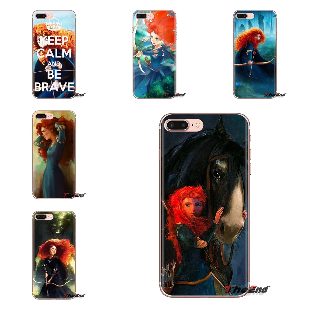 

For Xiaomi Redmi 4A S2 Note 3 3S 4 4X 5 Plus 6 7 6A Pro Pocophone F1 Brave Princess Merida Archer Transparent Soft Cases Covers