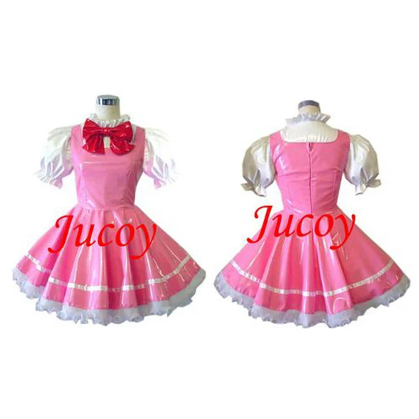 

Sissy Maid Cardcaptor Sakura Kinomoto Sakura Pvc Dress Cosplay Costume Tailor-made[CK945]