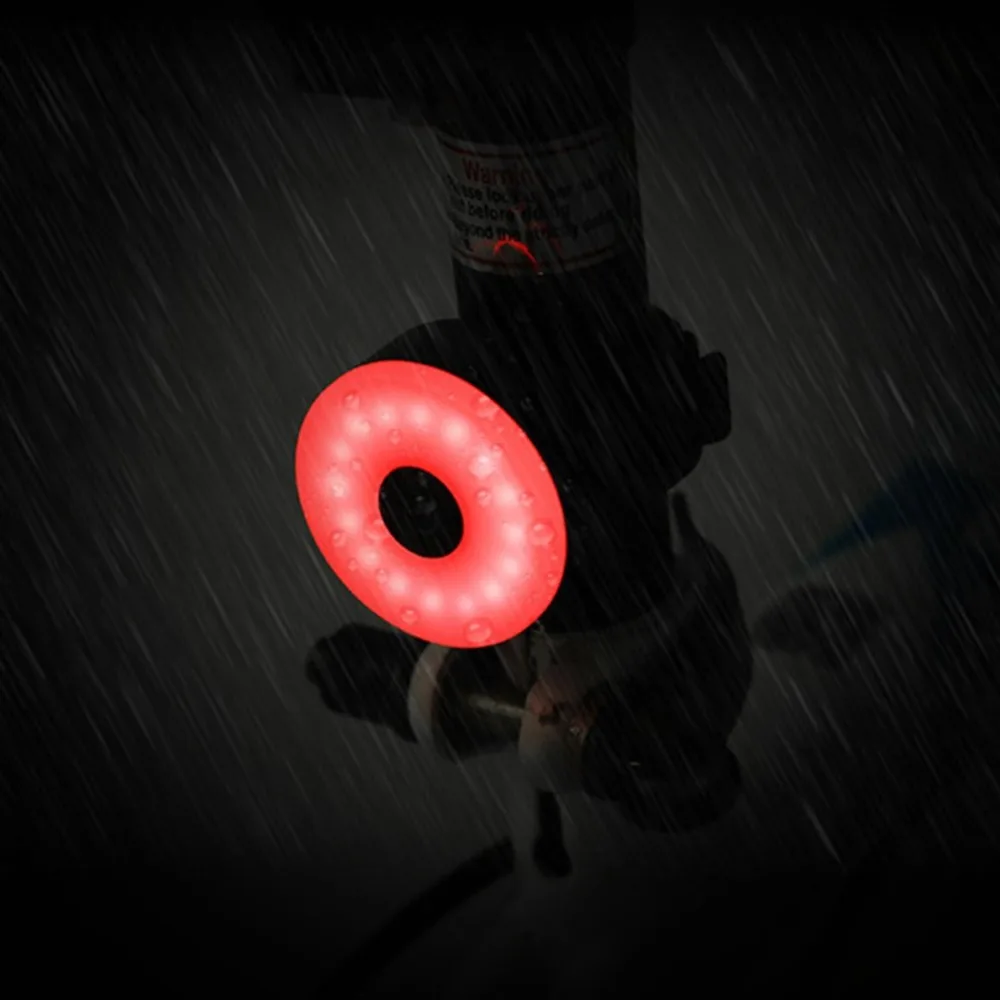 

5 Modes Waterproof Bike Tail Lamp Alarm Light USB Charged Tail Signal Light Safe Night Riding Equipment Cycling Accessories