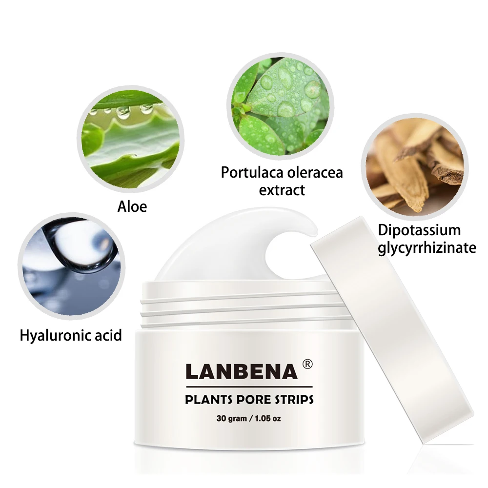 2021 Новинка LANBENA 60 шт. средство для удаления угрей нос черная пилинг маска лечение
