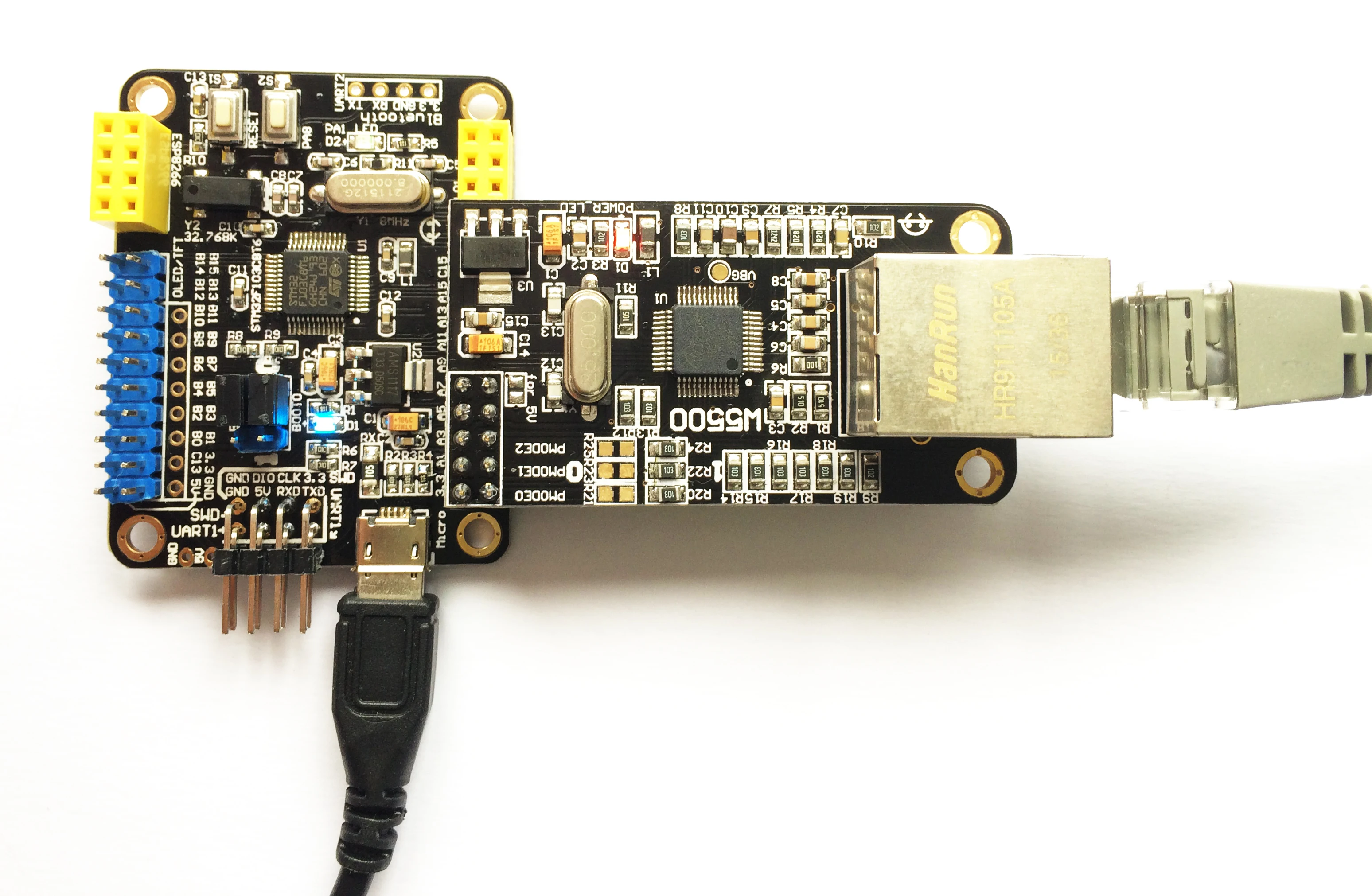 STM32F103C8T6 посылка 3 + W5500 модуль Ethernet слияния посылка