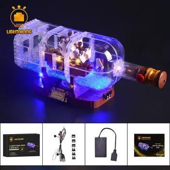 

LIGHTAILING LED Light Kit For Ideas Series The Ship In A Bottle Set Building Blocks Light Set Compatible With 21313