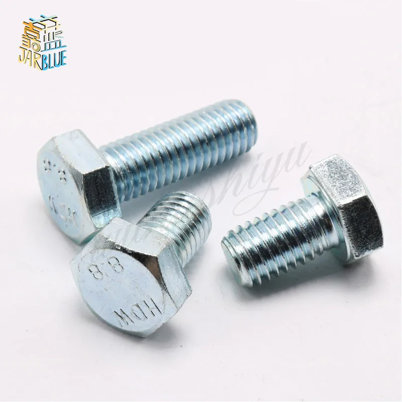 10PCS High Strength Galvanized Hex Socket Head Cap Screws 8.8