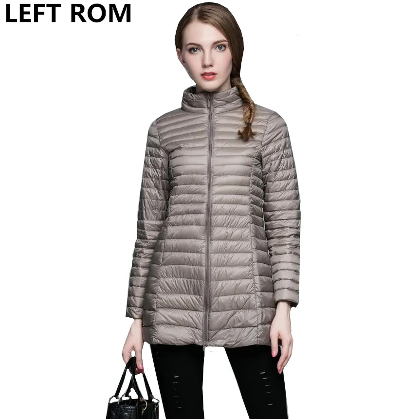 LEFT ROM Woman Spring Padded Warm Coat Ultra Light Duck Down Jacket