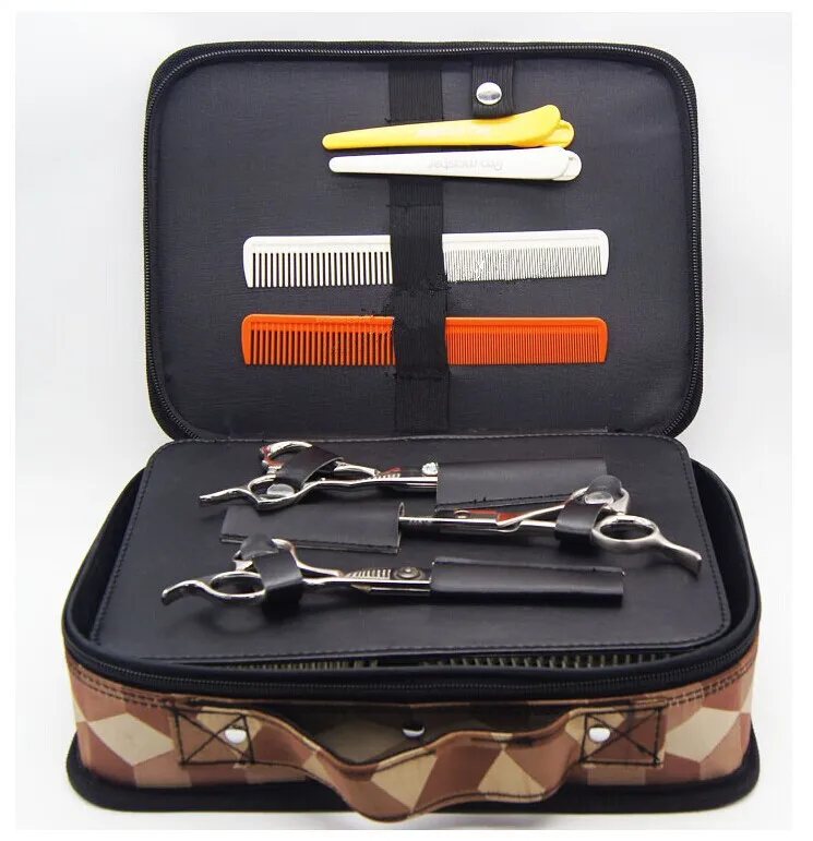 Professional barber scissors partition bag Cosmetic bags&cases Portable tony multifunctional