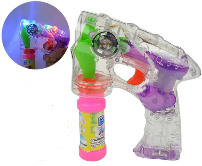 Электрический пузырь игрушечный пистолет полностью автоматическая мультфильм пузырь водяной пистолет музыка пузырь машины(нет бутылку воды