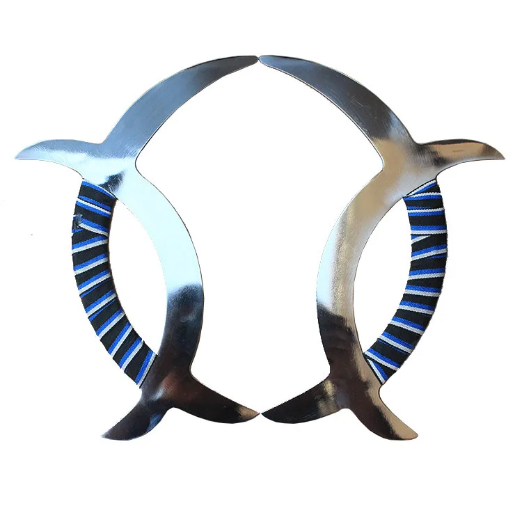 Meridian mandarin duck tomahawk stainless steel double Tomahawk Chinese wushu weapon Meridian mandarin duck tomahawk stainless steel double Tomahawk Chinese wushu weapon
