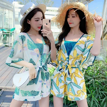

2 Colors Korean Style Women Jumpsuit Flora Printing Strapless Short Bodysuit Plus Size Rompers Womens Jumpsuit Combinaison Femme