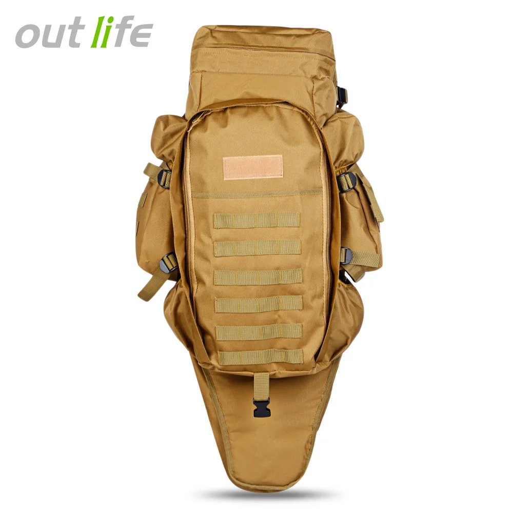 Outlife 60L 5 цветов Открытый военный рюкзак 1000D нейлоновый рюкзак для кемпинга пешего туризма - Цвет: Khaki