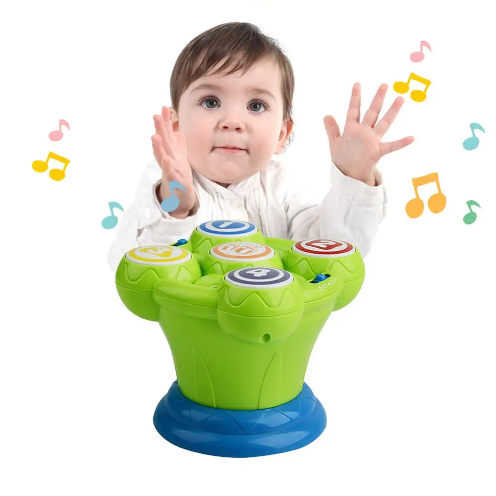 

Early Education Puzzle Baby Crawl Toys Multi-function Baby Plastic Hand Drums Children's Music For 0-12 Months Or More Kids