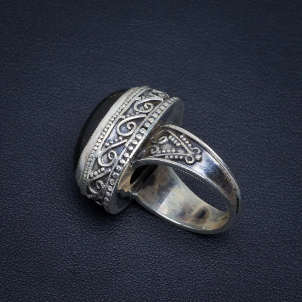 

Natural Labradorite 925 Sterling Silver Ring, US Size 8 AM1870