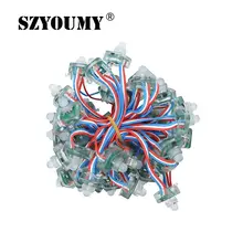 WS2811 RGB полный Цвет Пиксели цифровой адресный Водонепроницаемый квадратный СВЕТОДИОДНЫЙ модуль LED свет шнура 5 V 12 V для буквы знак