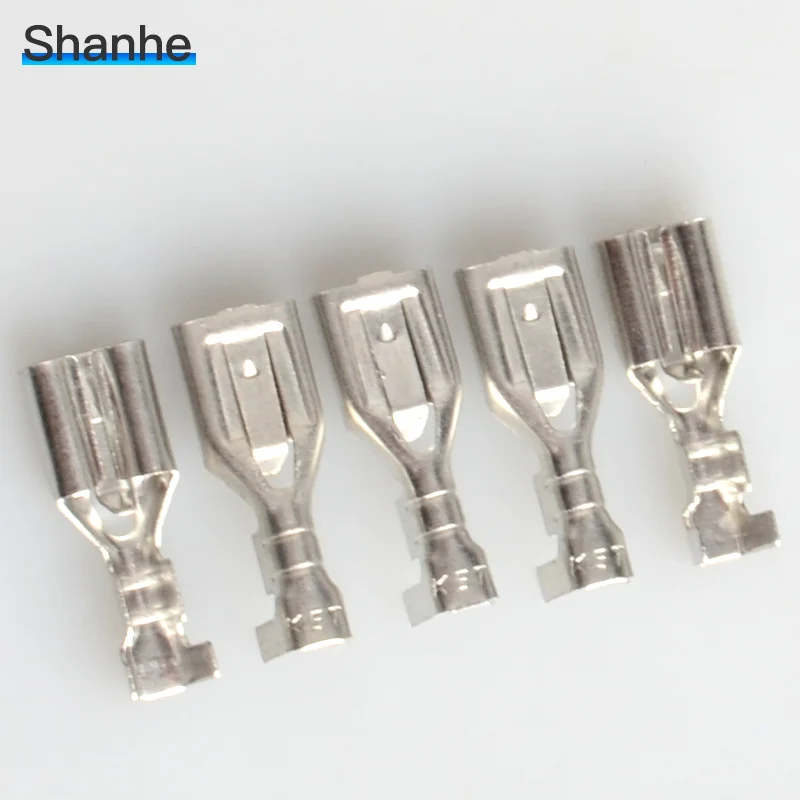 Обжимные клеммы 6 3 мм дюйма 50 шт.|connectors crimp terminals|crimp terminalconnector |