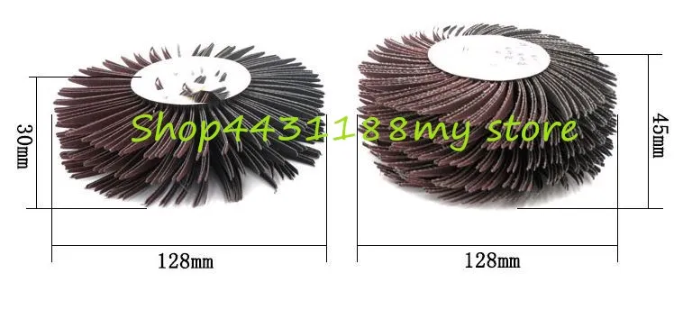 128*30/128*45mm Sanding Wheel used on Air Polisher for Woodworking Groove Linear Polishing Primer Brush 180-600grit