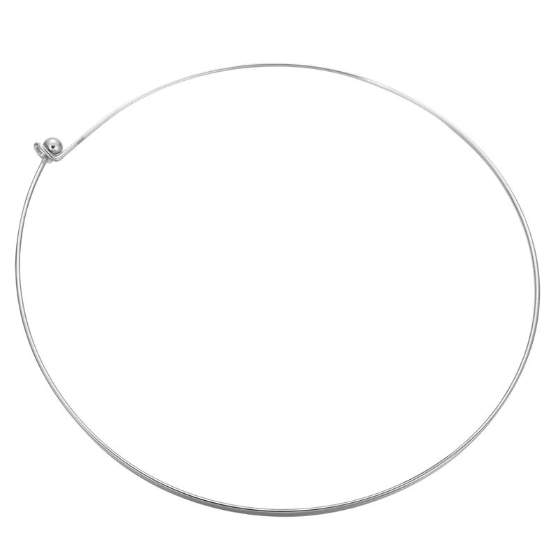 

LASPERAL 1PC Stainless Steel Torques Necklace Simple Basic Necklaces For Women men Fit Handmade Decorations High Quality Jewelry