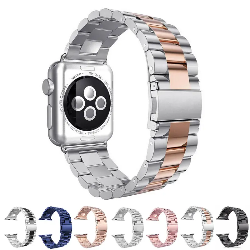 

Stainless Steel Watch Bands For Apple Watch 4 Replacement Link Bracelet Sport Band for iWatch 4/3/2/1 series 4 40mm 44mm 38mm