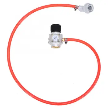 

CO2 Mini Gas Regulator 5/16in Gas Line Assembly Quick Connector Pressure Gauge