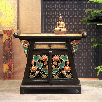 

Southeast Asian style furniture bedroom cabinet storage cabinet cabinet Thailand wood hall hall entrance do TV cabinet