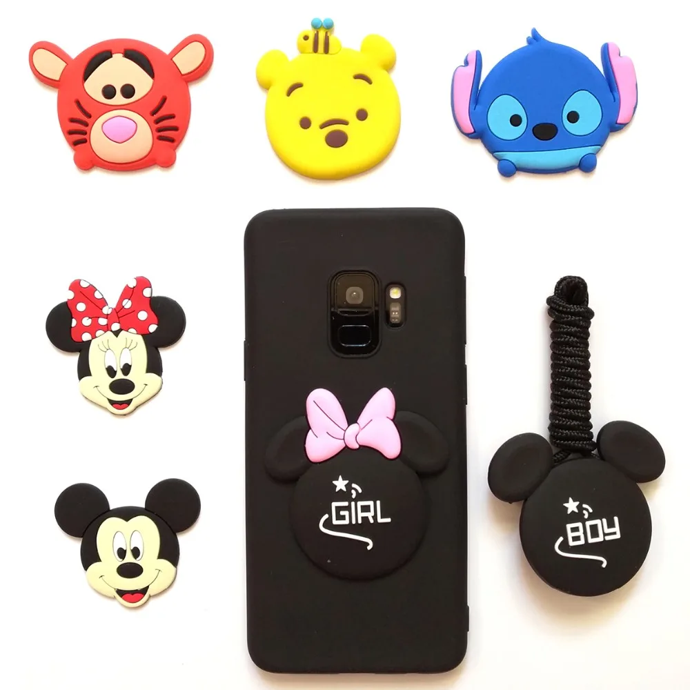 

Cute Cartoon Animal DIY Soft Silicone Phone Case For Samsung J2 J4 Core J4 J6 Plus 2018 Black Frosted Full Protect Cover Coque