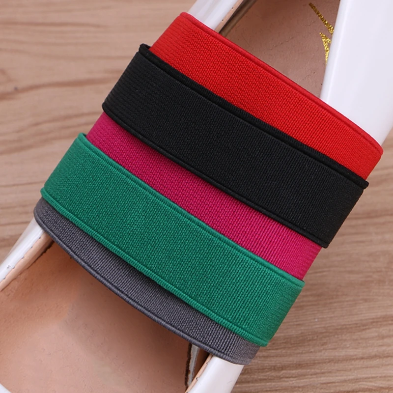 

1 Pair Women Pure Color Shoe Strings Band For High Heels Anti Loose Strap With Elastic Belt 6 Colors Accessories