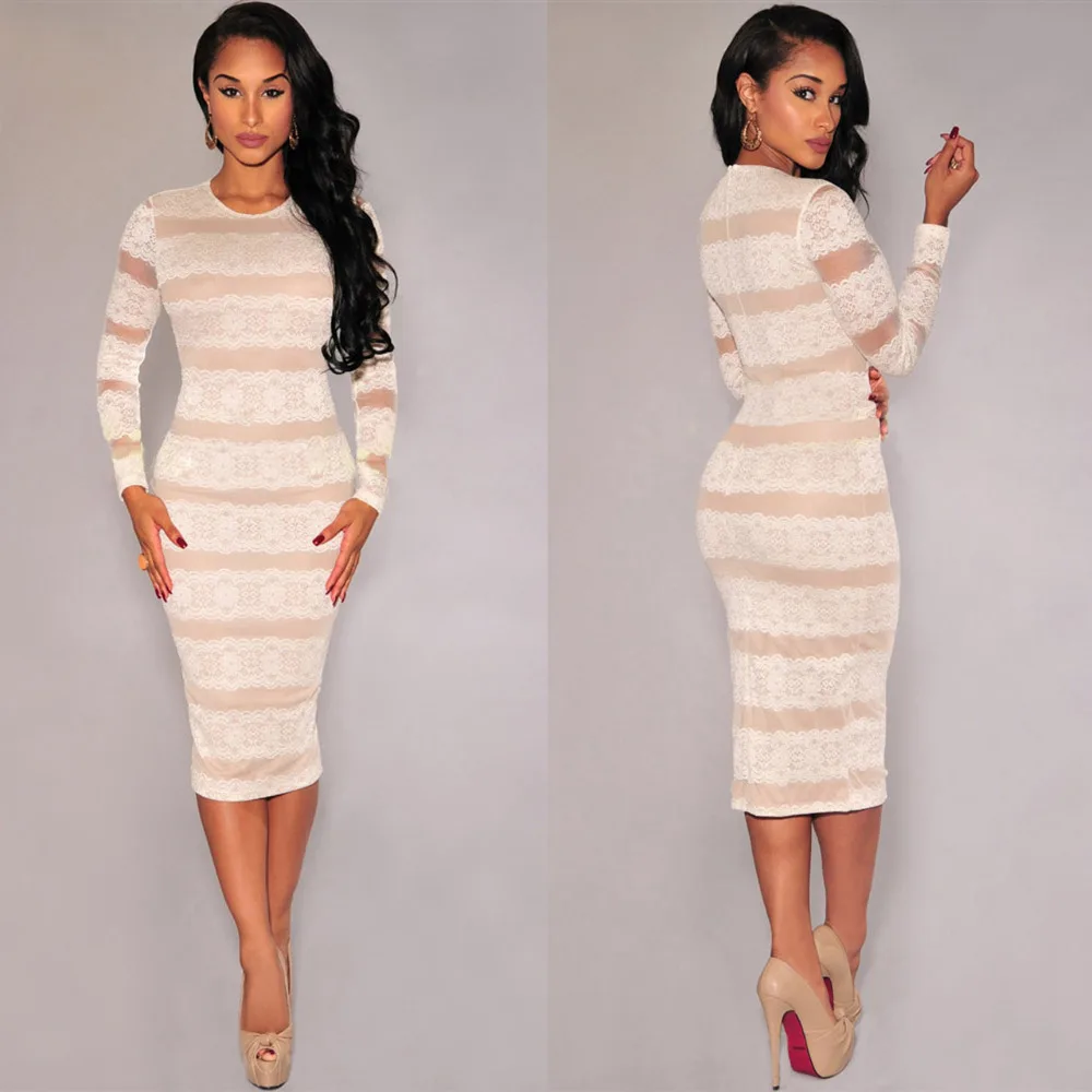 mid calf bodycon dresses