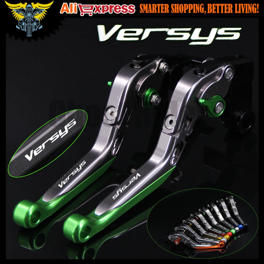 Для Kawasaki VERSYS 1000 2015 2016 лазерный логотип (Versys) зеленый + титановый 8 видов цветов