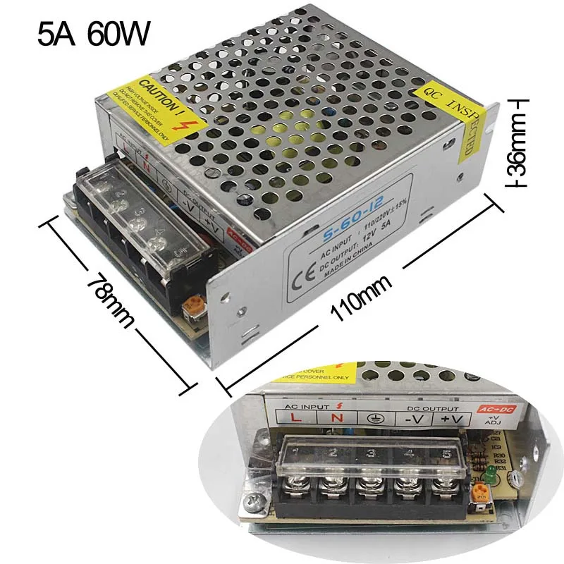 5A 60W LED transformer