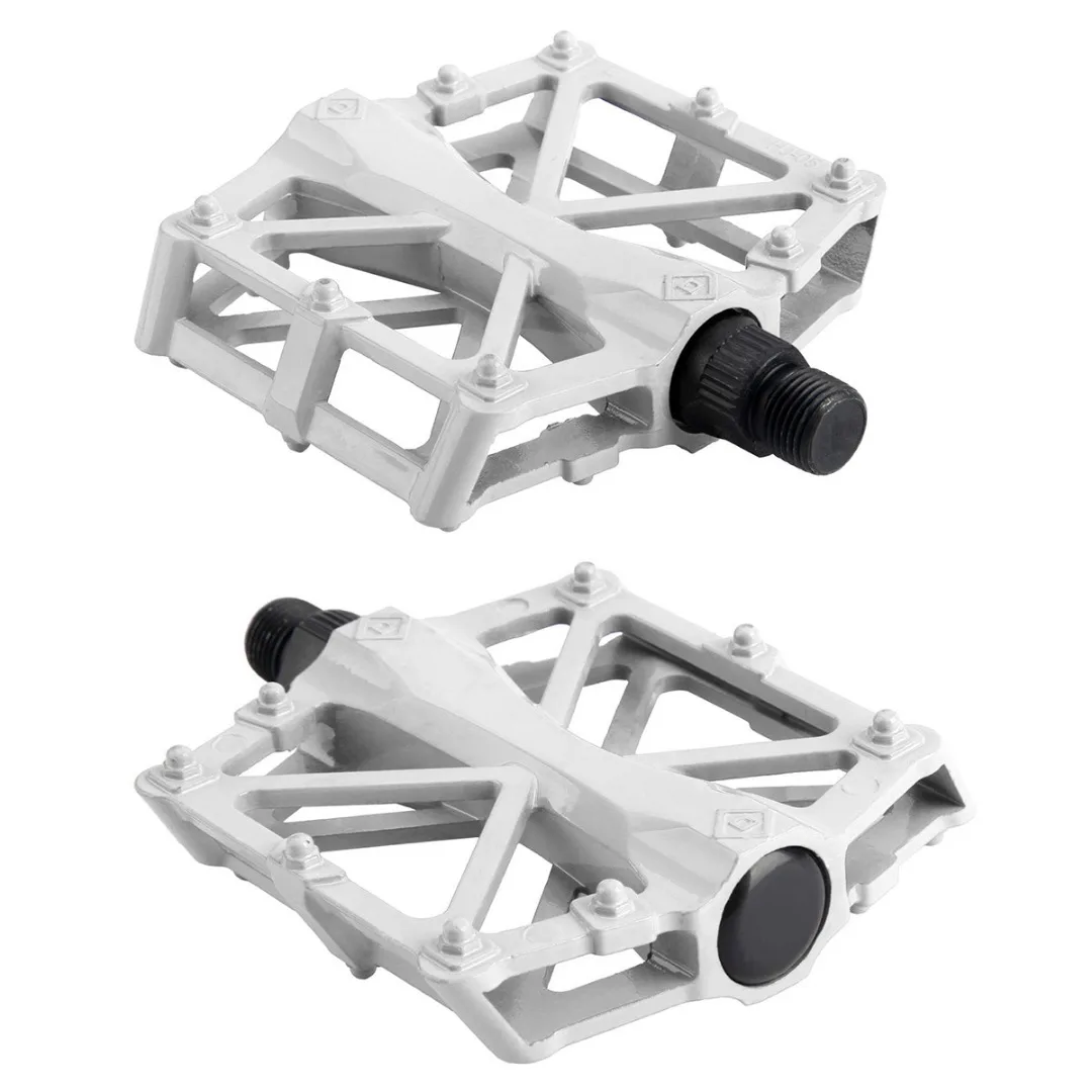 1Pair Bicycle Pedal Road Mountain Bike Bicycle Cycling Aluminum Alloy Flat Platform Pedals Portable Cycling Accessories 5 Colors