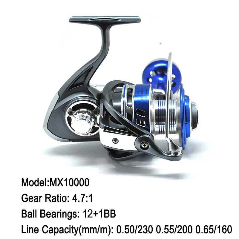 Carretel de Pesca Oloey Anti-corrosão 5000 7000 10000 Fiação Roda Arraste Max 18kg 4.7: 1 5.5: 13 Carretilhas de pesca