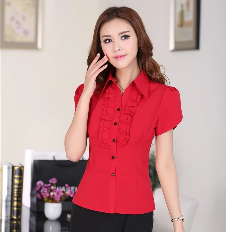 Nueva 2015 Fahsion verano mujer blusas y camisas para