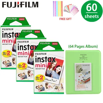 

60 Sheets Fujifilm Instax Mini White Edge Film Photo Paper Fine Album for Mini 8 9 7s 9 70 25 50s 90 SP-1 2 Camera Gift Wedding